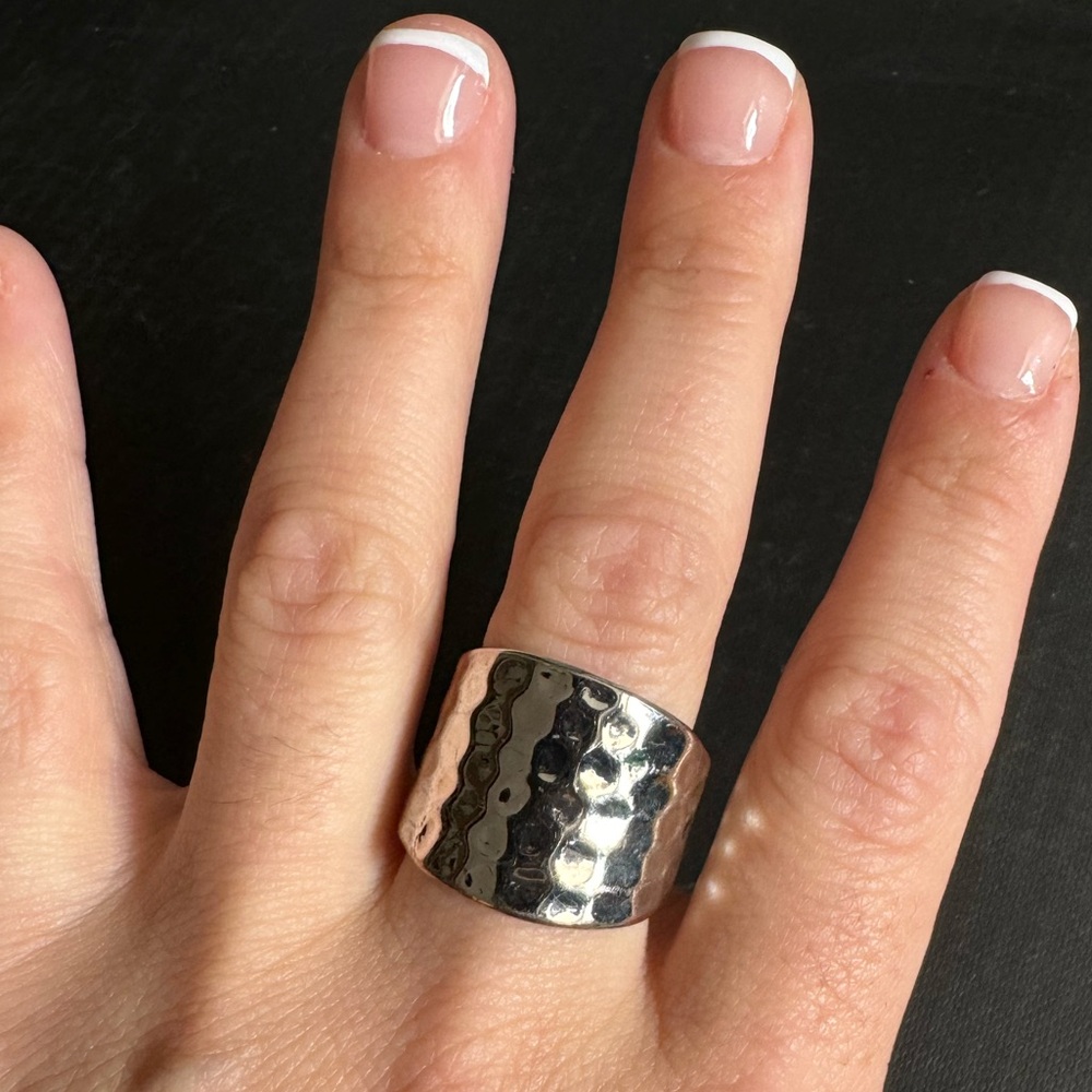 Hammered Silver Ring
